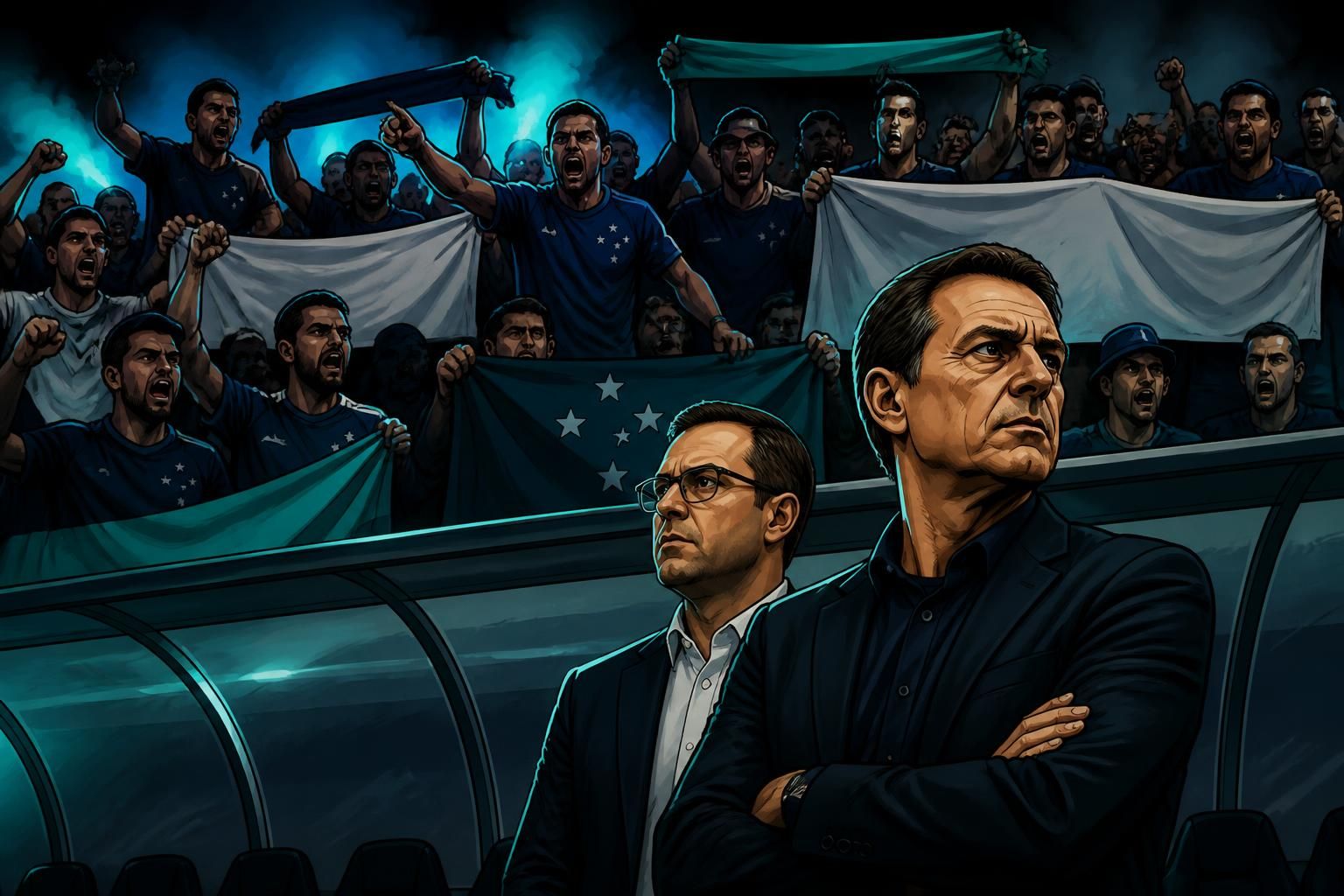 Cruzeiro: Torcida protesta e vaiua diretoria no Mineirão