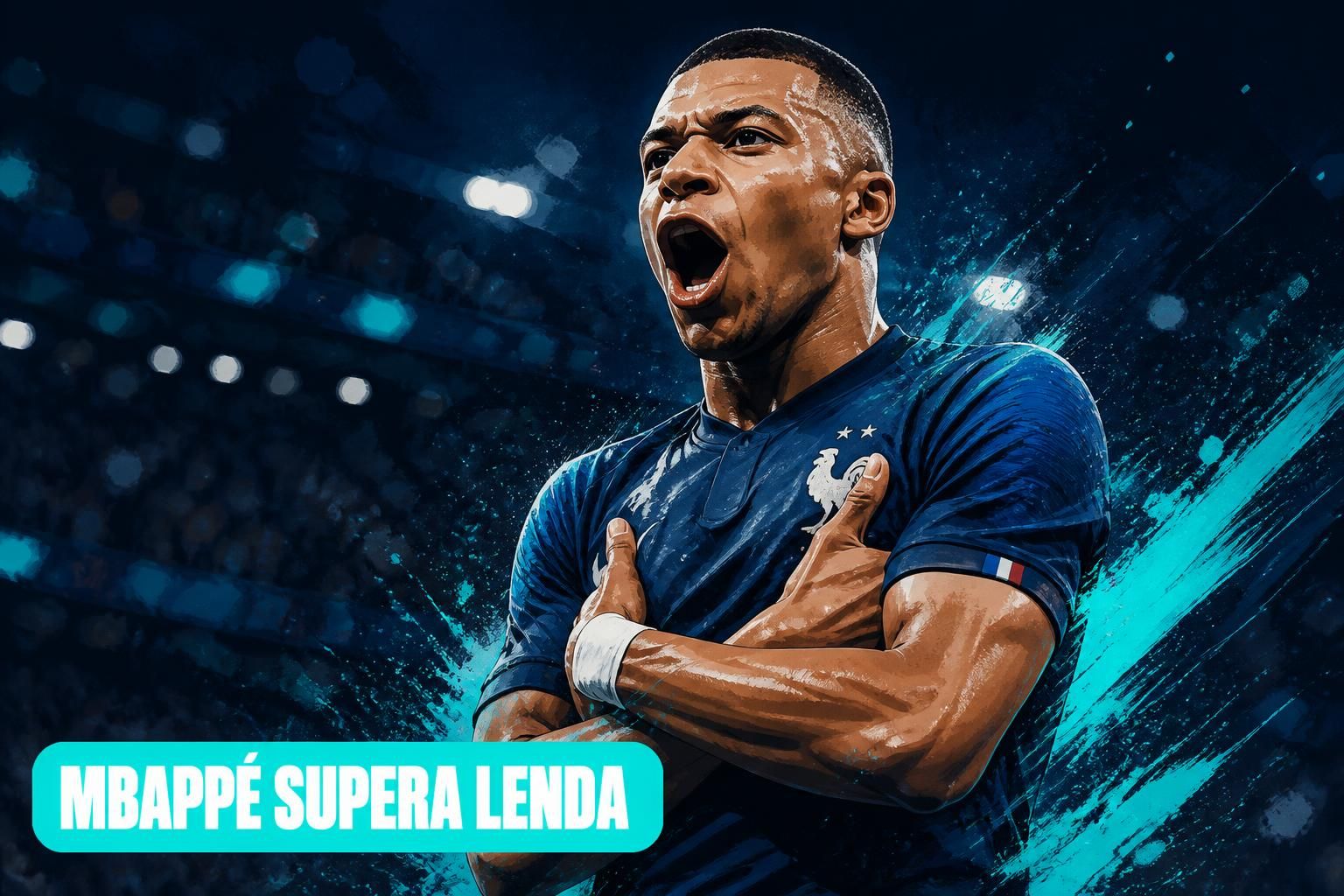 Mbappé supera lendas francesas em Copas do Mundo