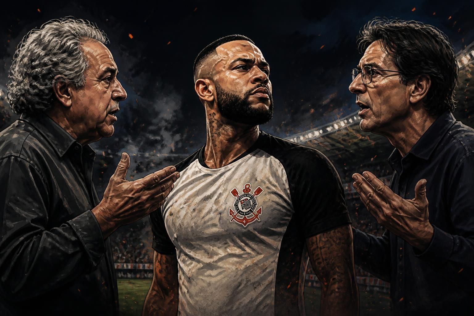 Trajano ironiza clipe de Memphis Depay com Parque São Jorge em chamas