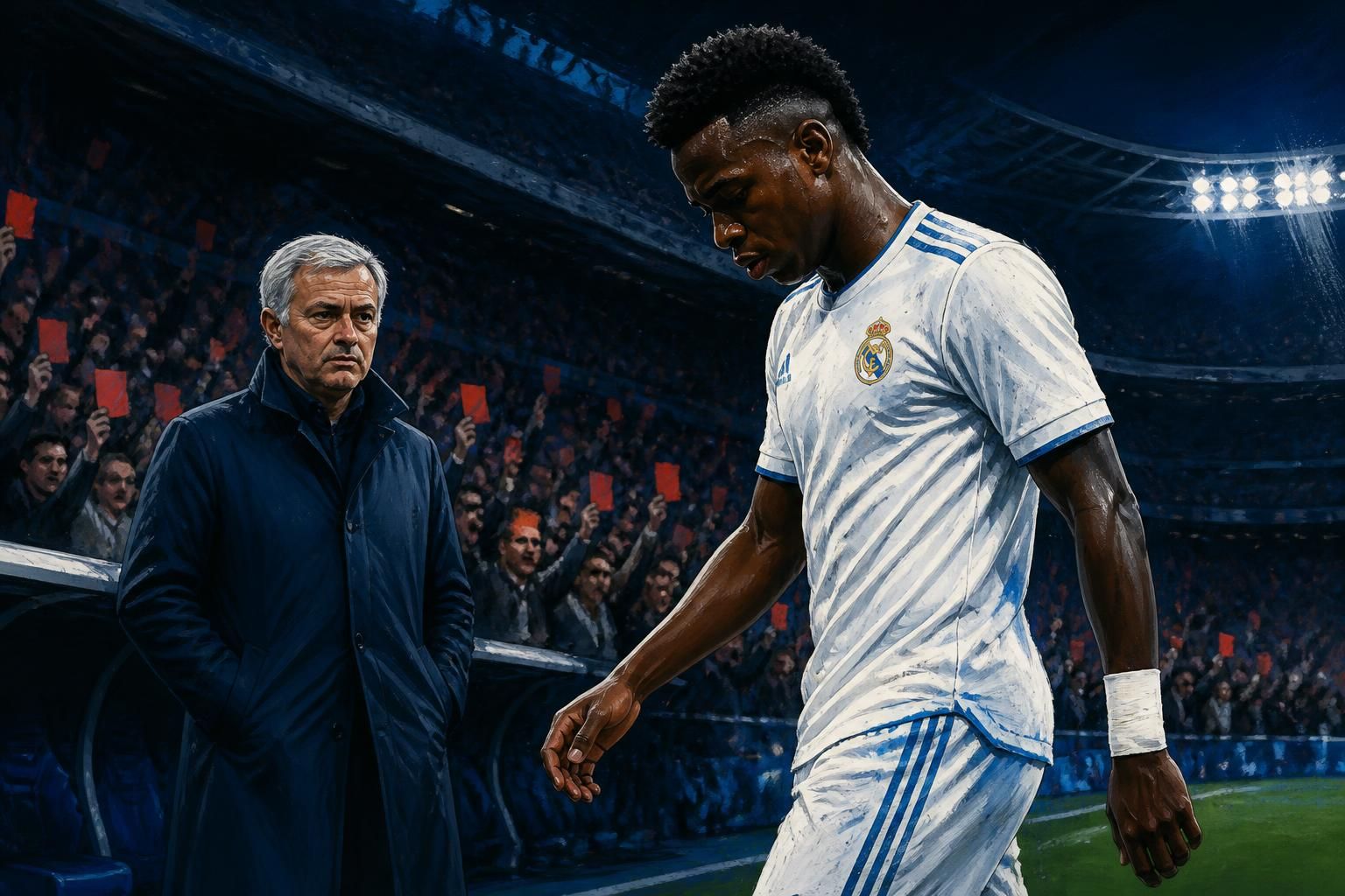 Mourinho defende Vini Jr. após vaias no Bernabéu