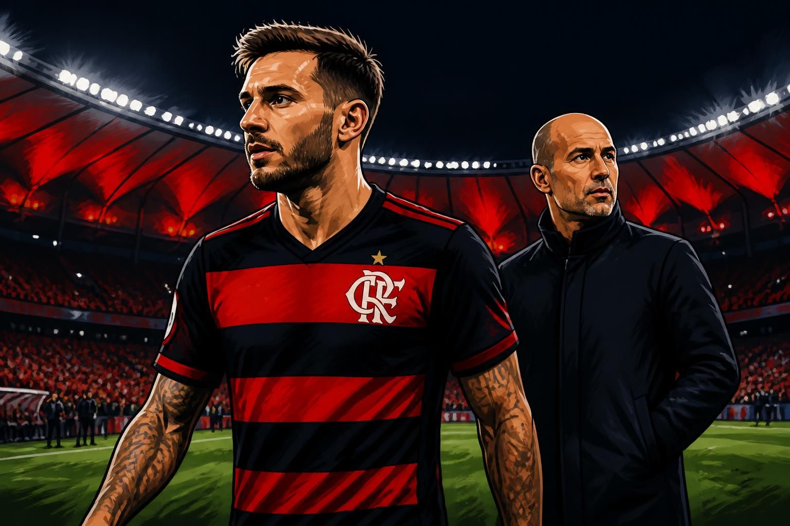 Saúl retorna ao Flamengo após 95 dias e amplia opções de Jardim