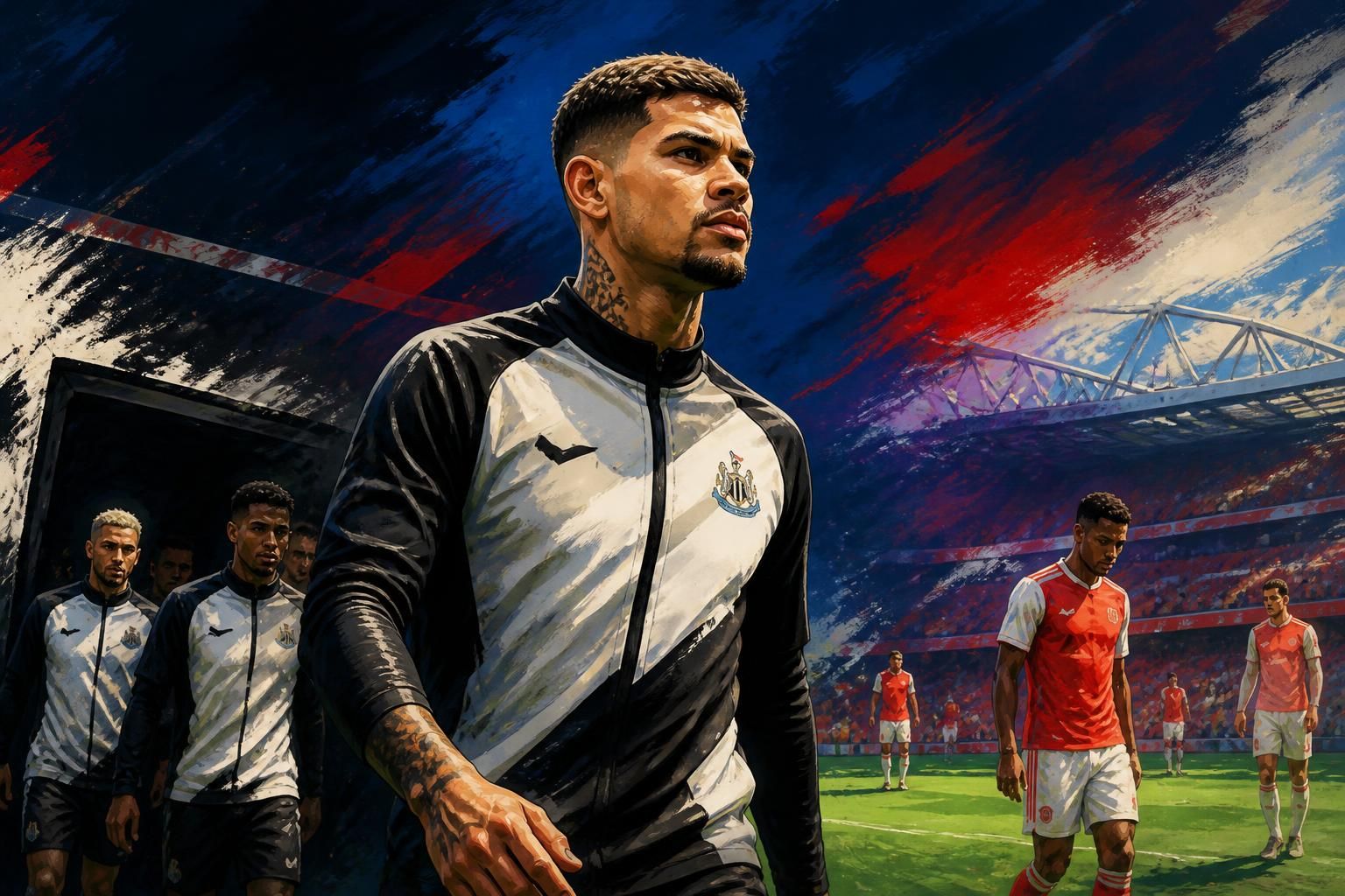 Bruno Guimarães se reapresenta ao Newcastle sob interesse do Arsenal