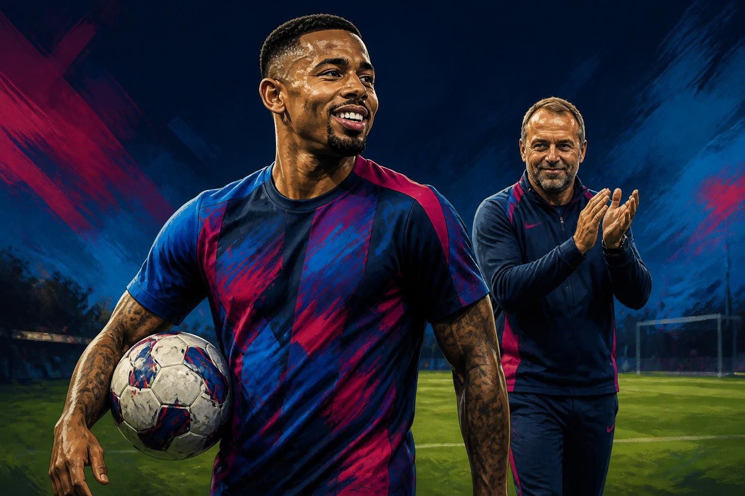 Hansi Flick elogia Gabriel Jesus e confirma interesse do Barcelona