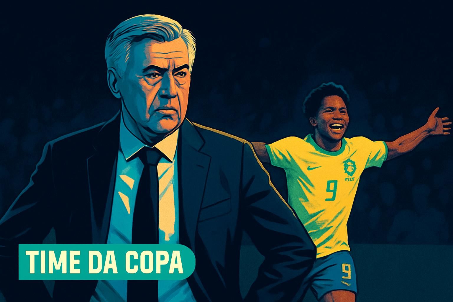 Ancelotti elogia Endrick e define time da estreia