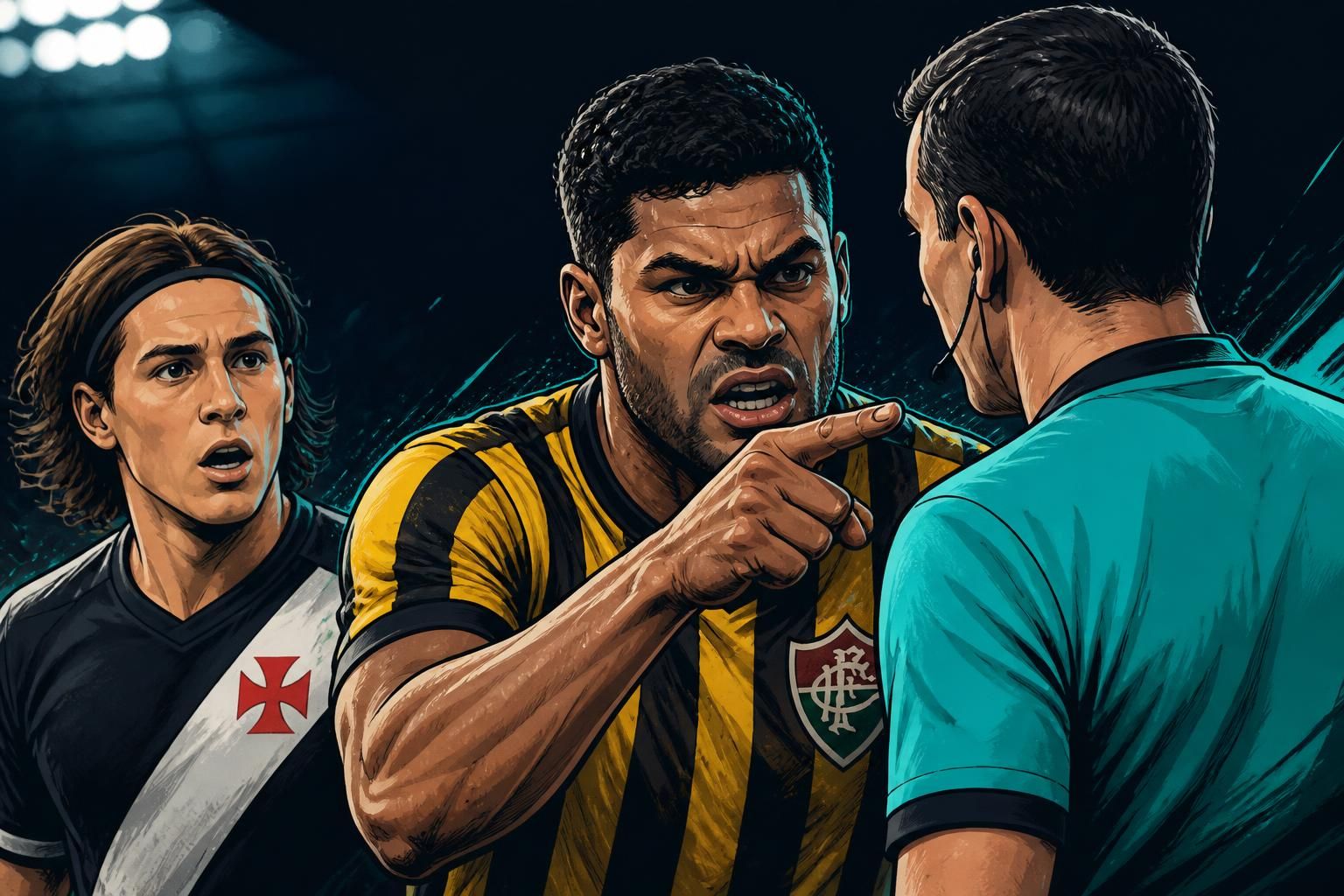 Hulk critica arbitragem no Fluminense x Vasco após peitadinha