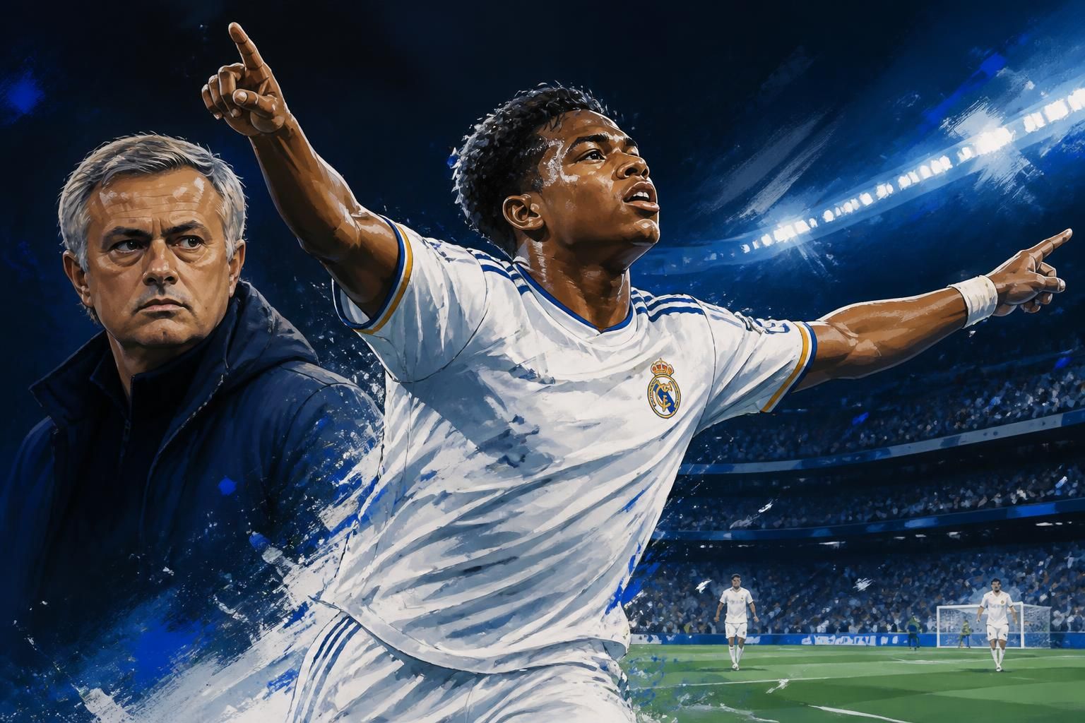 Endrick marca em estreia do Real Madrid sob comando de Mourinho