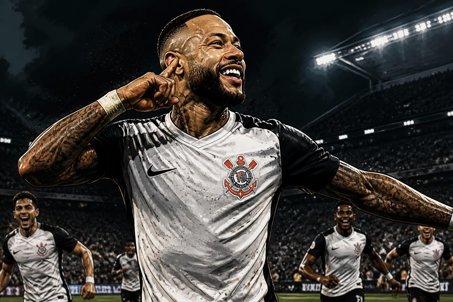 Corinthians encaminha renovação de Memphis Depay por dois anos