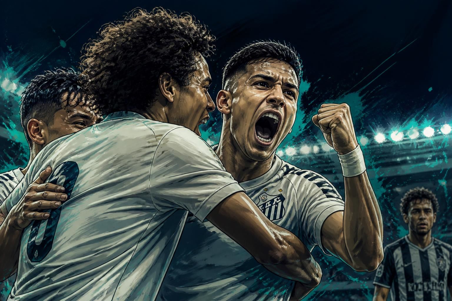 Santos vence Atlético-MG e leva vantagem na Sul-Americana