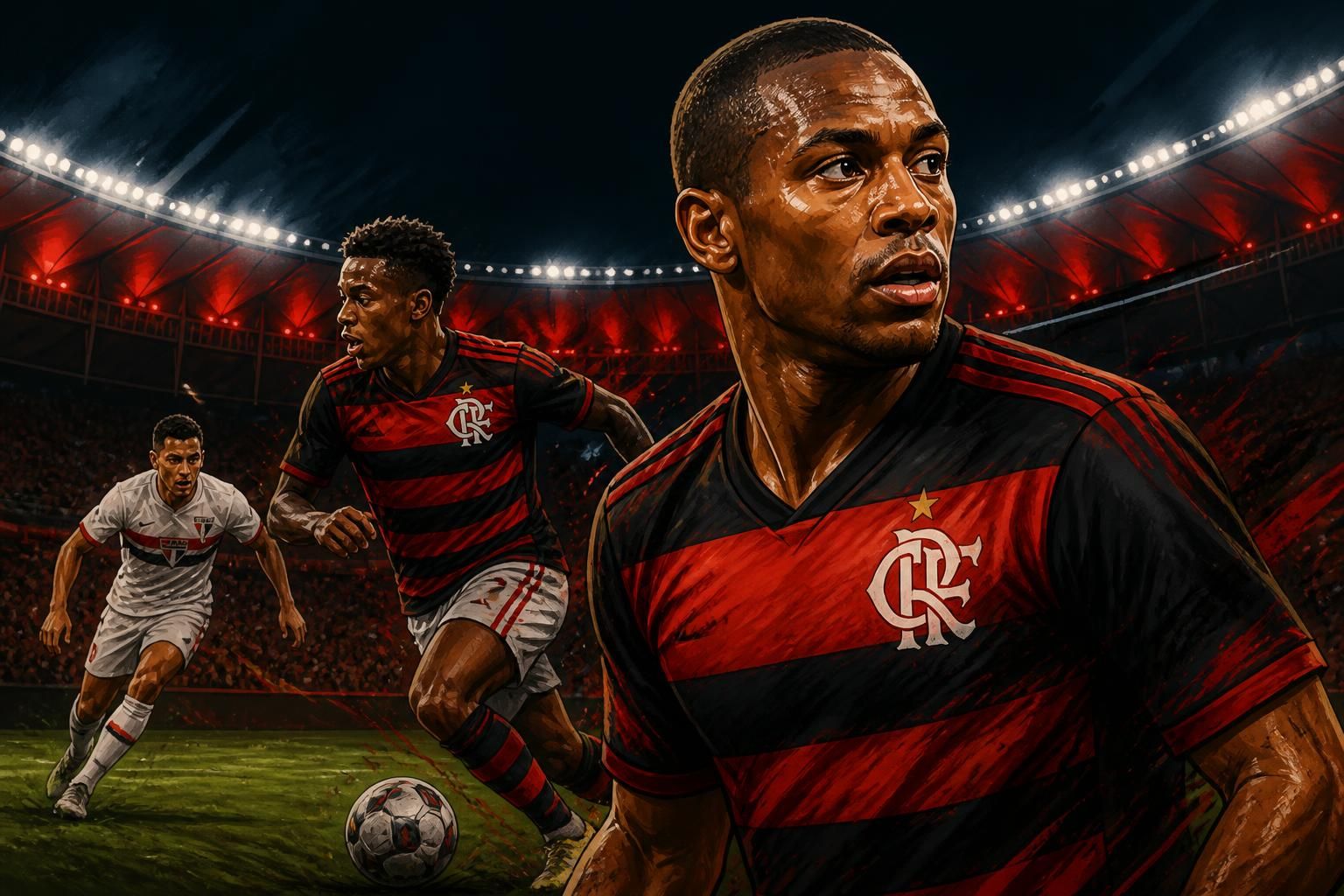 Flamengo tem desfalque e volta de De la Cruz