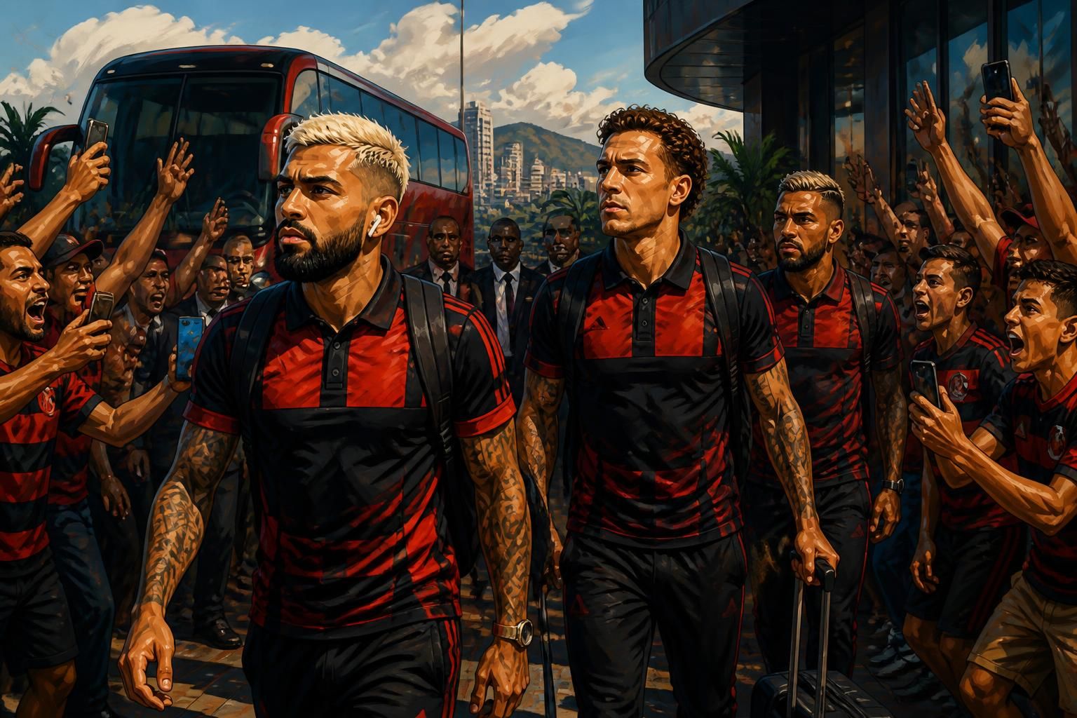 Flamengo chega a BH para duelo contra o Cruzeiro