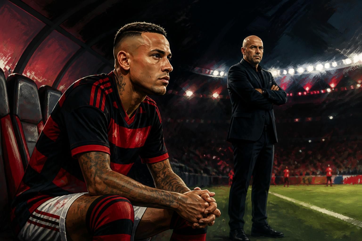 Cebolinha fica um mês sem jogar pelo Flamengo e futuro é incerto
