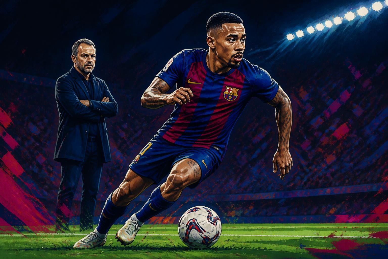 Gabriel Jesus estreia pelo Barcelona no domingo contra o Valencia