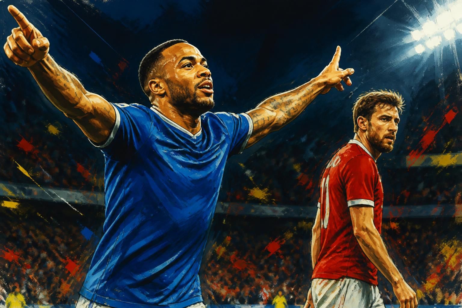 Everton empata com Man United no último minuto