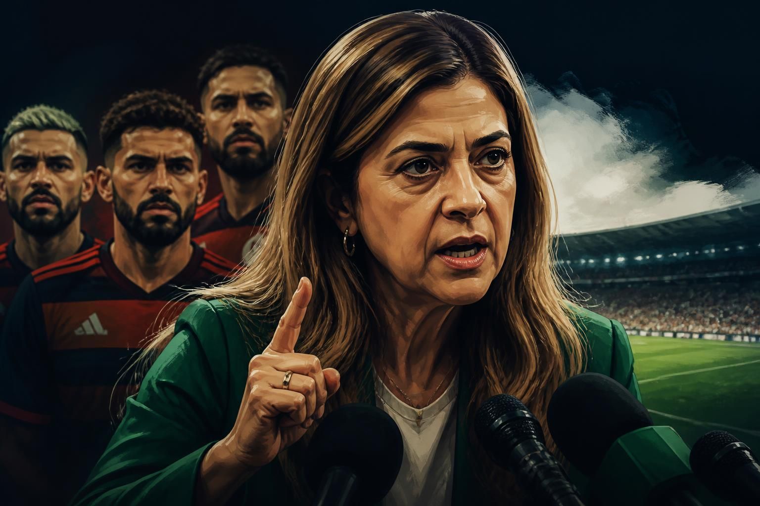 Leila Pereira rebate nota do Flamengo sobre arbitragem