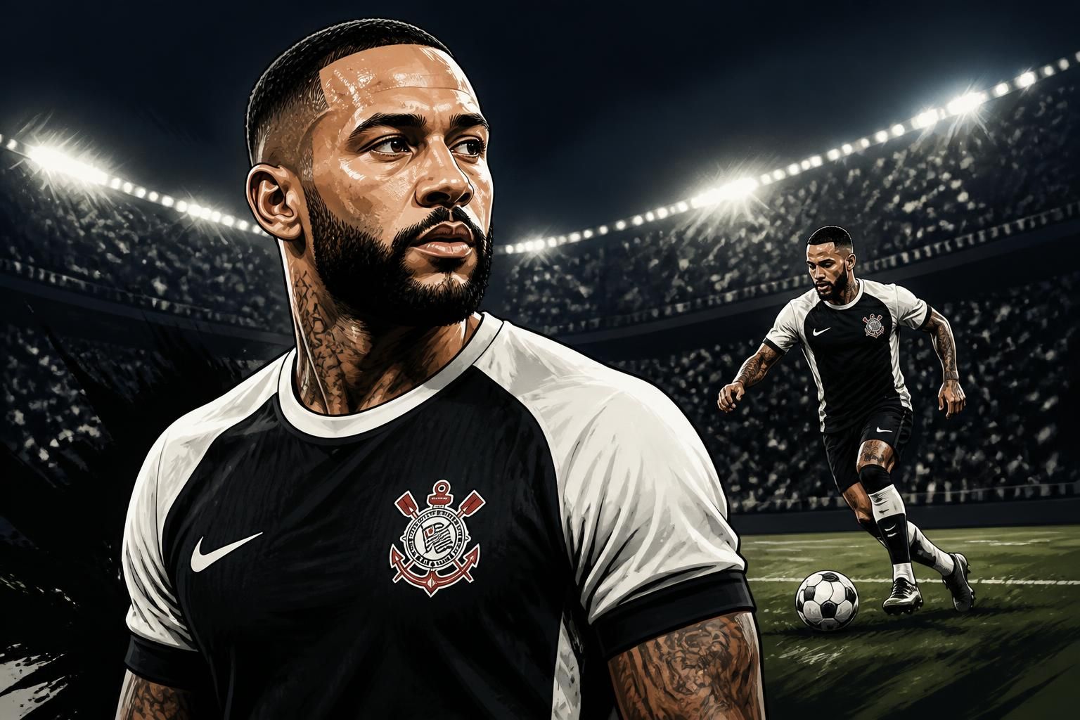 Corinthians enfrenta divisão para renovar com Memphis Depay