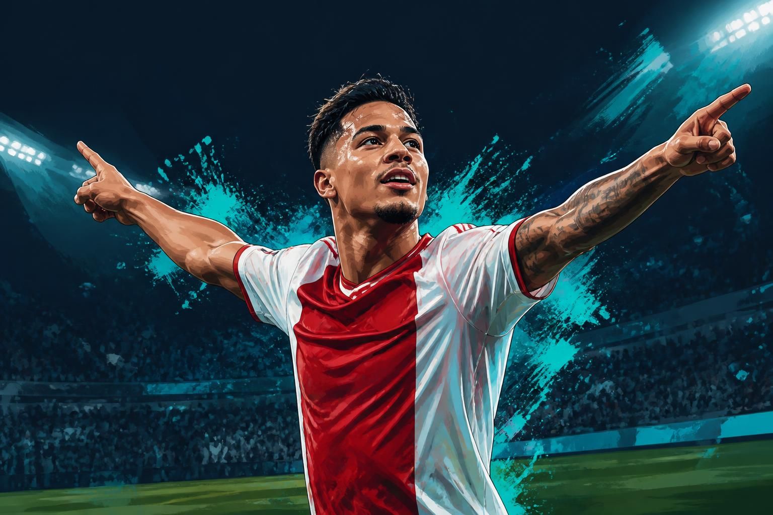 Marcos Leonardo marca e Ajax goleia Telstar por 4 a 0