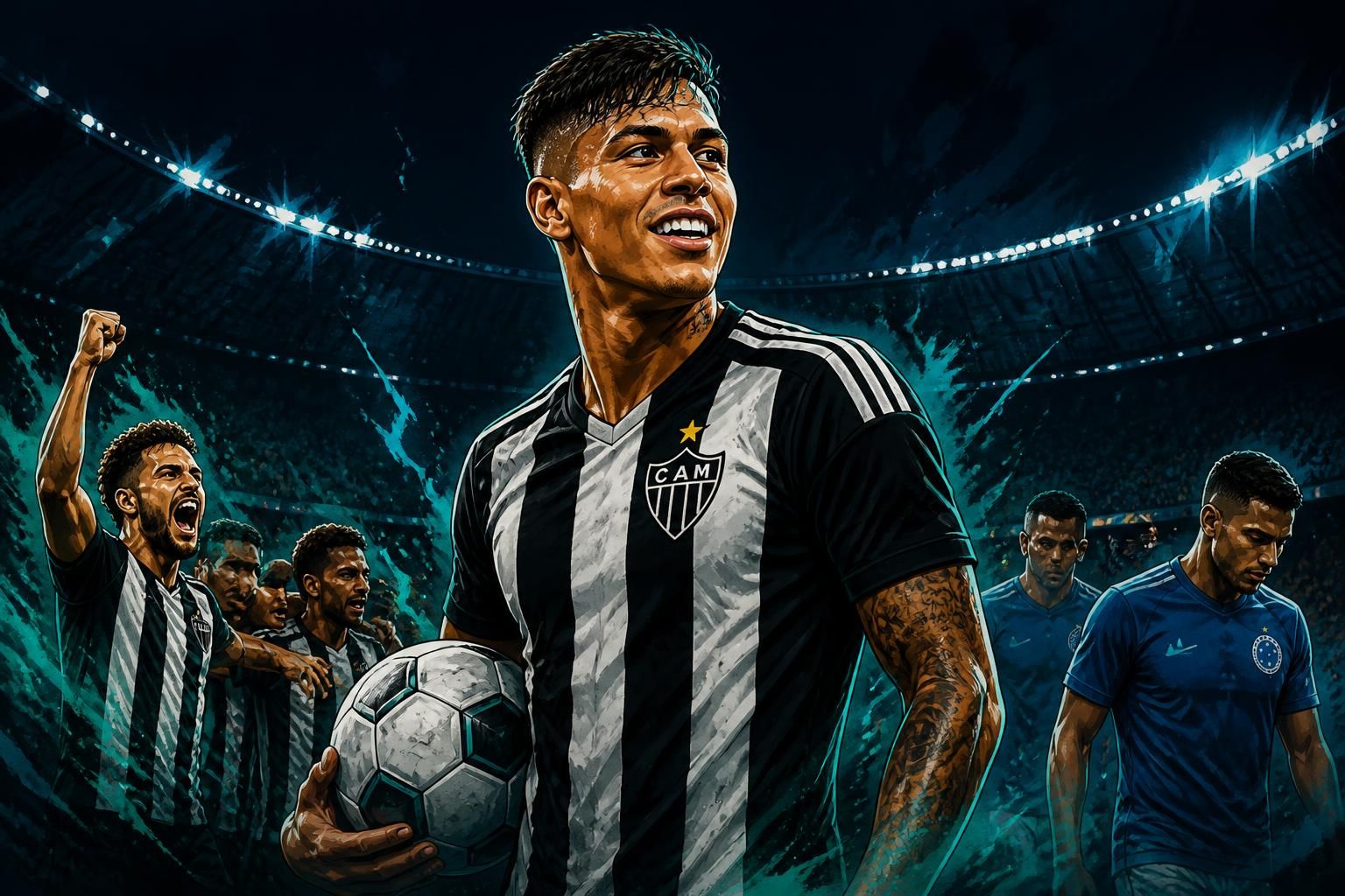 Atlético-MG provoca Cruzeiro com meme de Kaio Jorge na Copa do Brasil