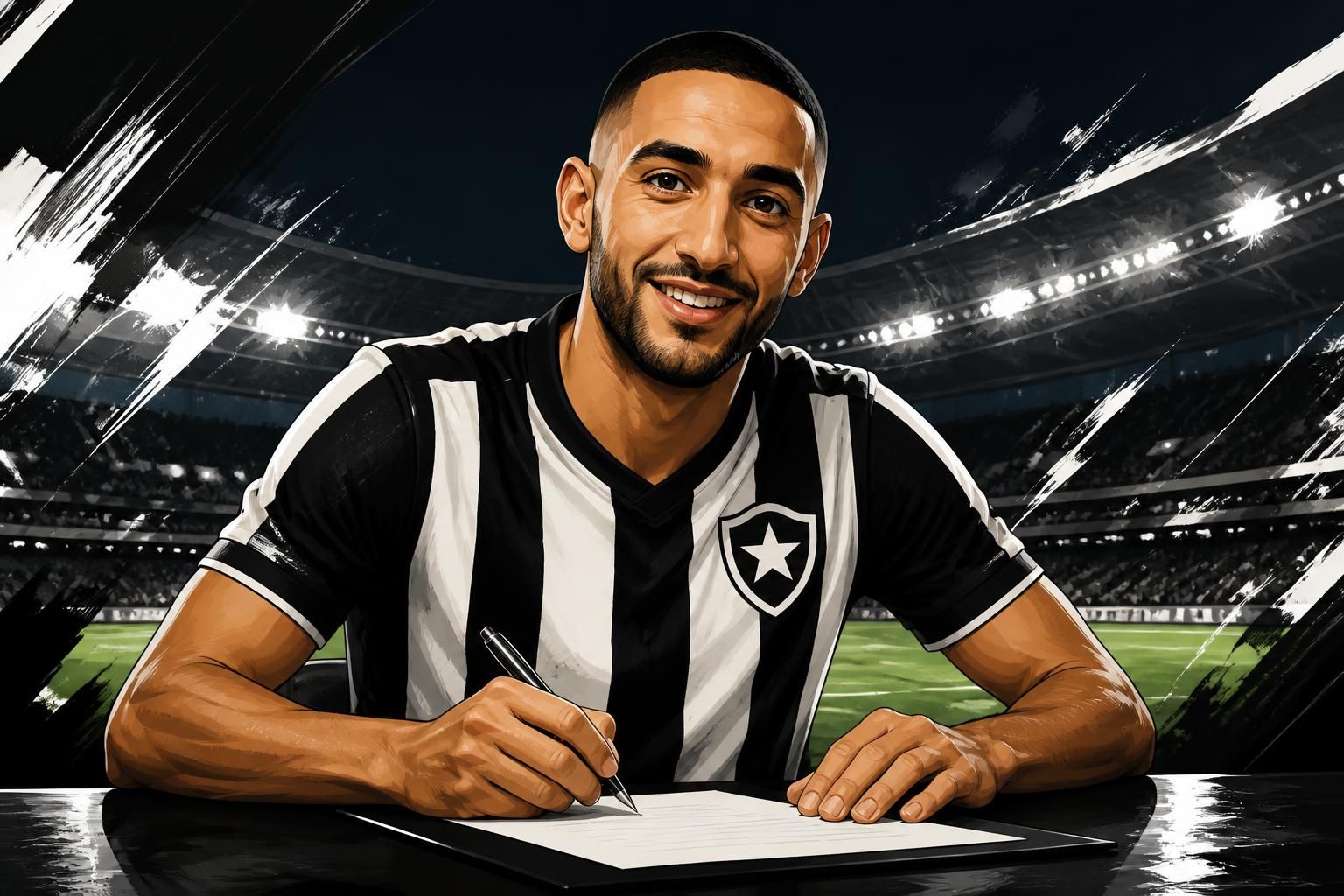Ziyech chega ao Rio nesta terça para assinar com Botafogo