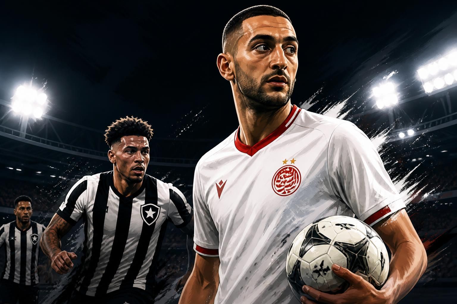 Ziyech no Wydad: Gols, Atrito e Saída Rápida do Botafogo